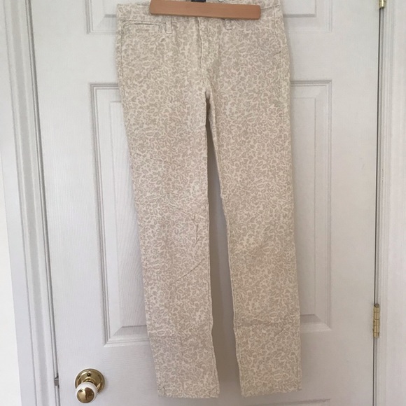 Gap Kids girls size 12 cream/beige patterned cords - Picture 3 of 13